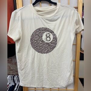Leopard Print 8 Ball Graphic Tee